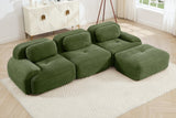 MIA 117'' 3-Seater Sofa with 1 Ottoman