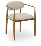 Riccio - Dining Arm Chair (Set of 2) - Walnut Frame