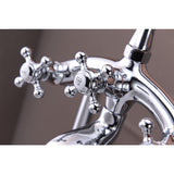 Suni 3-Handle Claw Foot Tub Faucet with Hand Shower