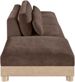 Turin - Chenille Fabric Upholstered Modular Sectional - Brown