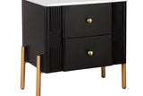 HERIN Modern Nightstand with 2 Storage Drawer
