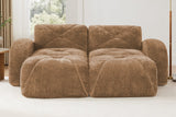 MYLO 80" Loveseat with 2 Ottomans