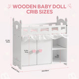 ROBUD Baby Doll Crib Rabbit