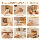 Robud Floral Wooden Play Kitchen