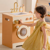ROBUD Wooden Laundry Playset - Caramel