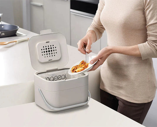 Stack 4L Stone Food Waste Caddy