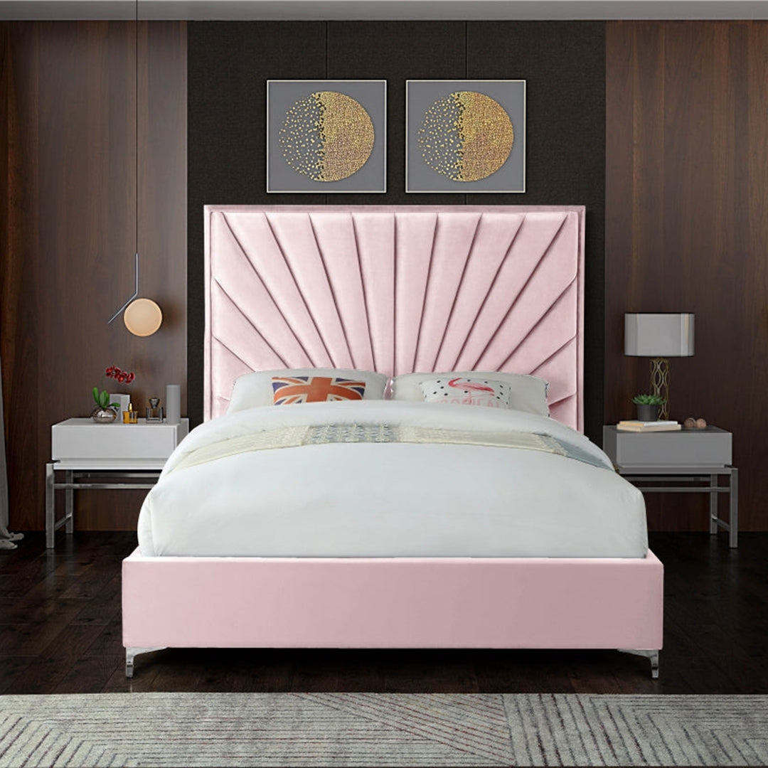 Eclipse Velvet Queen Bed