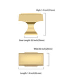 DESIGN3067 Champagne Bronze Cabinet Knobs | 1.4" Round Drawer Pulls for Cabinets & Dressers