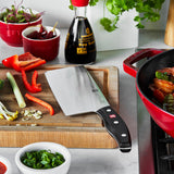 ZWILLING TWIN Signature Chinese Chef Knife, Chinese Cleaver Knife, 7-Inch, Stainless Steel, Black