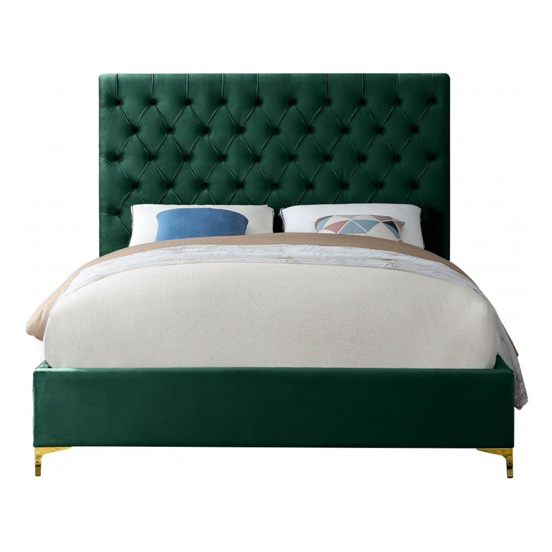 Cruz Velvet King Bed