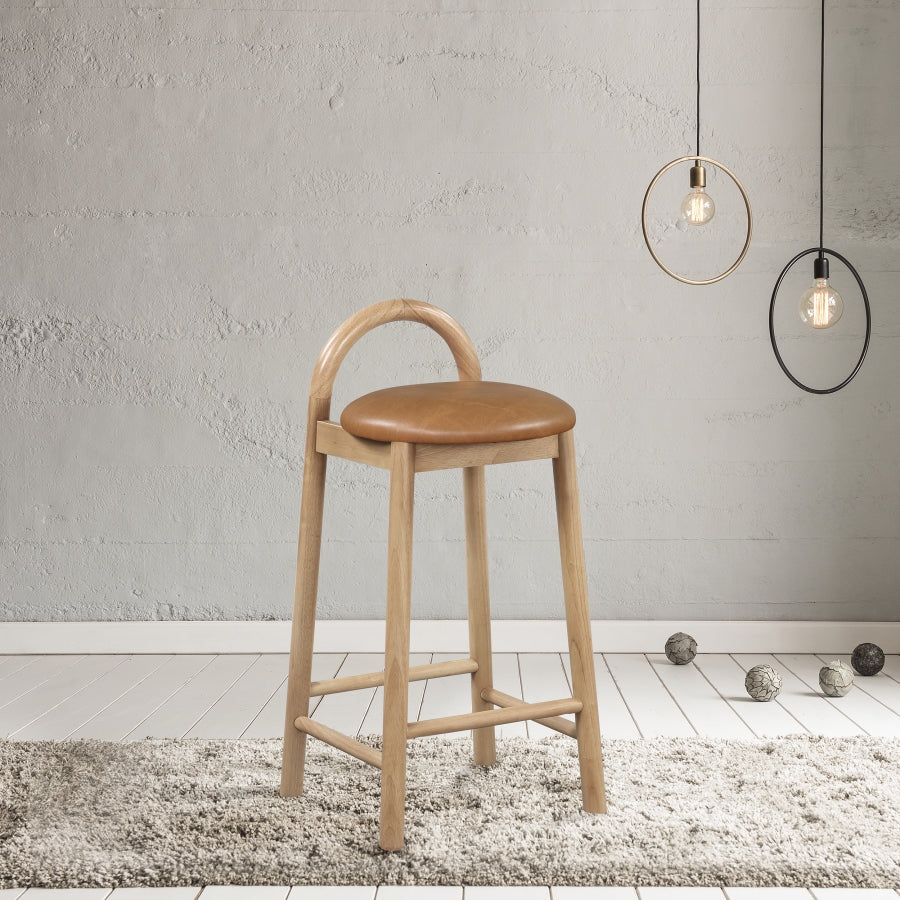 Calvin Faux Leather Counter Stool