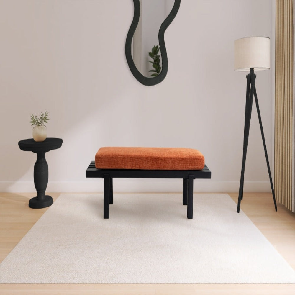 Naya Chennile Fabric Bench