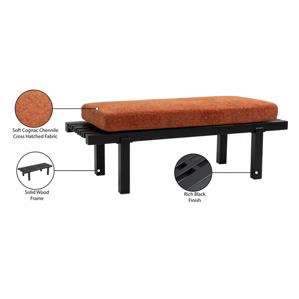 Naya Chennile Fabric Bench