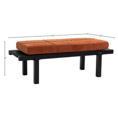 Naya Chennile Fabric Bench