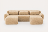 MELLOW 114" 3-Seater Sofa with 2 Ottomans