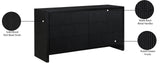 Fairfax Dresser - Modern Art Deco Design with Fluted Drawers and Matte Metal Handles for Elegance