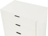 Fairfax Chest - Exquisite Art Deco Design with Fluted Drawers and Matte Metal Handles for Style