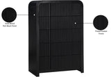 Fluted Chest - Elevate Your Decor with Elegant Art Deco Design, Fluted Drawers, and Unique Shape