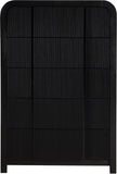 Fluted Chest - Elevate Your Decor with Elegant Art Deco Design, Fluted Drawers, and Unique Shape