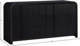 Fluted Dresser - Elevate Your Space with Elegant Art Deco Design and Intricate Fluted Detailing