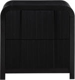 Fluted Night Stand - Elevate Your Space with Elegant Art Deco Design and Intricate Fluted Detailing