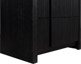 Fluted Night Stand - Elevate Your Space with Elegant Art Deco Design and Intricate Fluted Detailing
