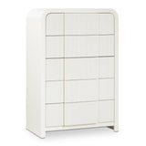 Fluted Chest - Elevate Your Decor with Elegant Art Deco Design, Fluted Drawers, and Unique Shape