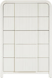 Fluted Chest - Elevate Your Decor with Elegant Art Deco Design, Fluted Drawers, and Unique Shape