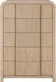 Fluted Chest - Elevate Your Decor with Elegant Art Deco Design, Fluted Drawers, and Unique Shape