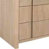 Fluted Chest - Elevate Your Decor with Elegant Art Deco Design, Fluted Drawers, and Unique Shape