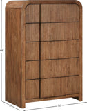 Fluted Chest - Elevate Your Decor with Elegant Art Deco Design, Fluted Drawers, and Unique Shape