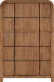 Fluted Chest - Elevate Your Decor with Elegant Art Deco Design, Fluted Drawers, and Unique Shape