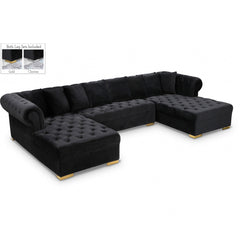 Presley 3pc. Velvet Sectional