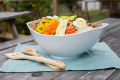 White Salad Bowl