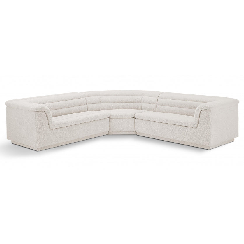 Cascade Boucle Fabric Sectional