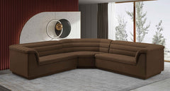 Cascade Velvet Fabric Sectional