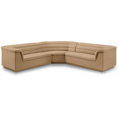 Cascade Velvet Fabric Sectional