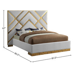 Vector Faux Leather Bed