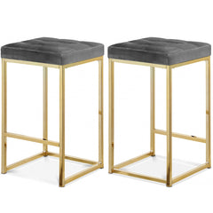 Nicola Velvet Counter Stool