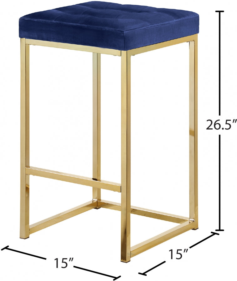 Nicola Velvet Counter Stool