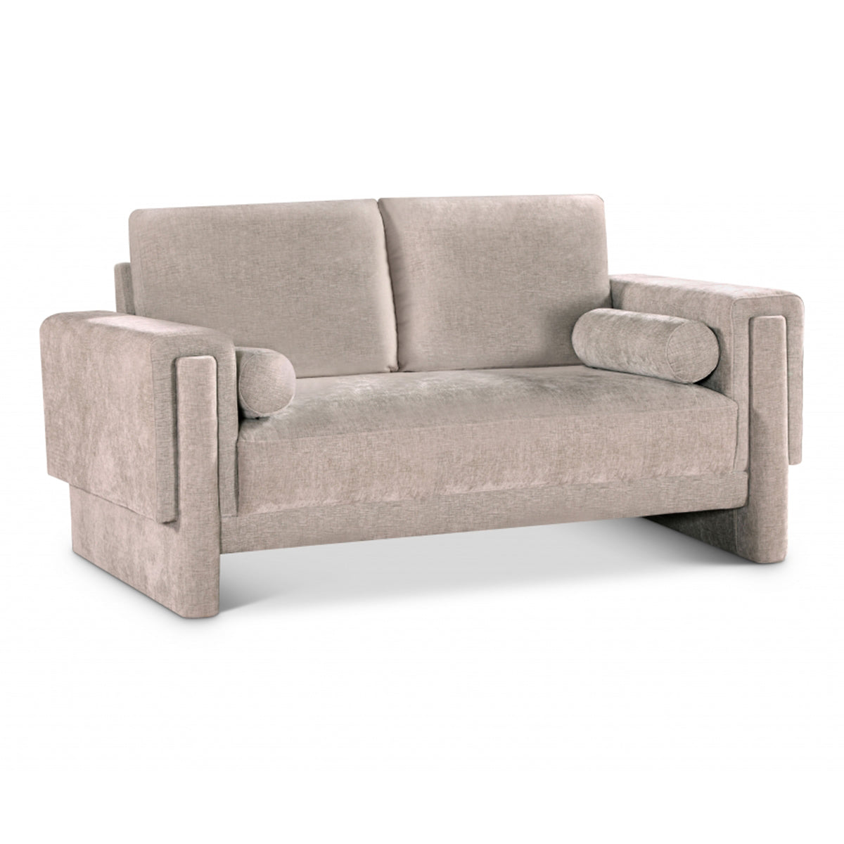 Madeline Chenille Fabric Loveseat