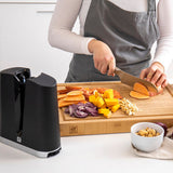 ZWILLING V-Edge Professional Knife Sharpener, for both Western and Japanese Blades, Black