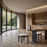 Conrad - Velvet Dining Chair With Black Legs