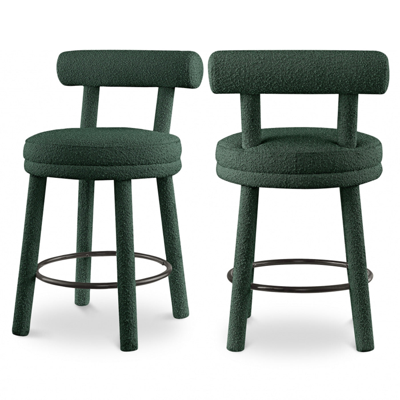 Parlor Boucle Fabric Bar / Counter Stools