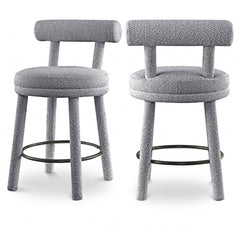 Parlor Boucle Fabric Bar / Counter Stools