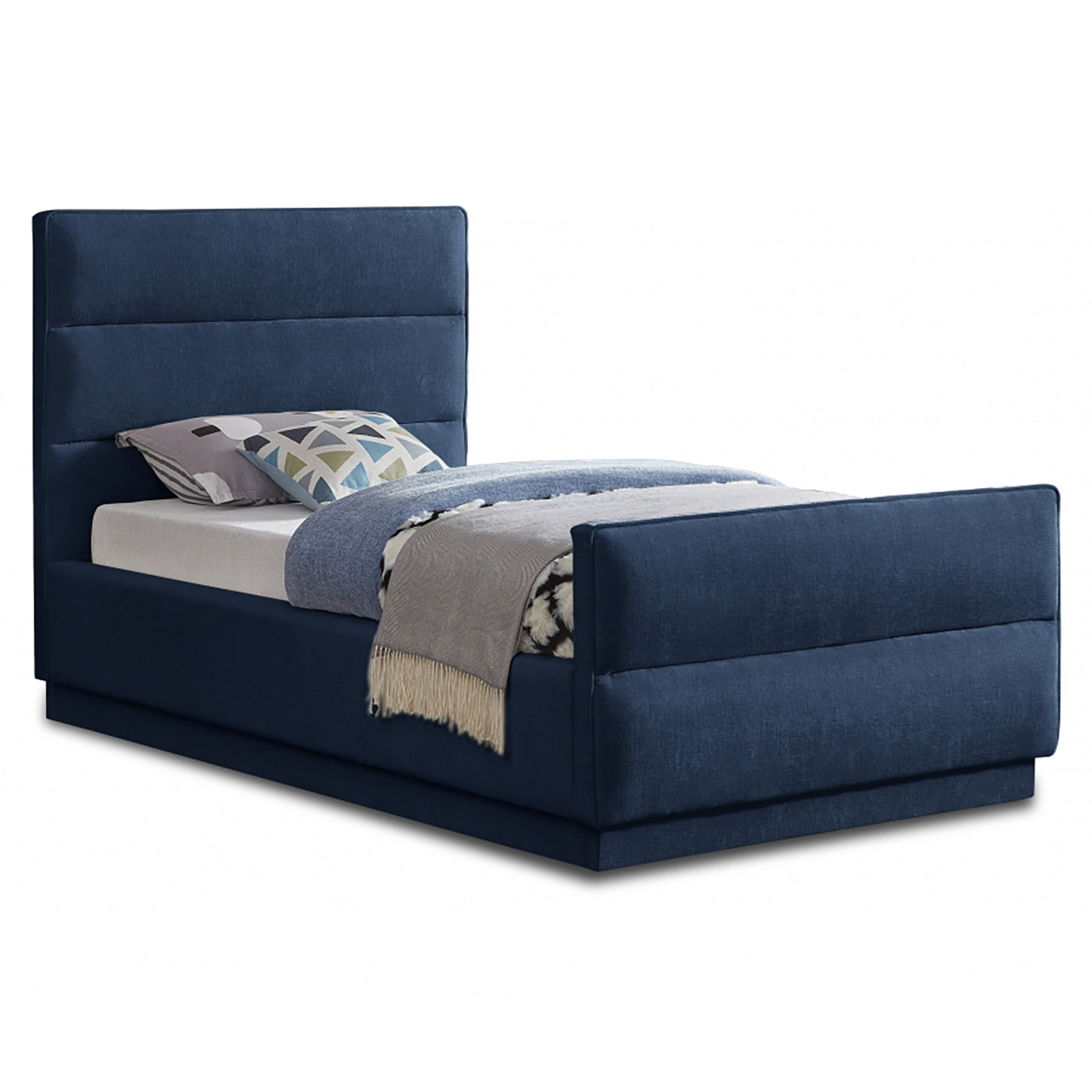 Paxton Chenille Fabric Twin Bed