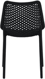 Mykonos Contemporary Outdoor Patio Dining Chair Set - Durable, Weather Resistant, Stylish Design