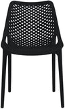 Mykonos Contemporary Outdoor Patio Dining Chair Set - Durable, Weather Resistant, Stylish Design