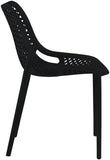Mykonos Contemporary Outdoor Patio Dining Chair Set - Durable, Weather Resistant, Stylish Design