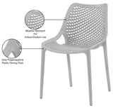 Mykonos Contemporary Outdoor Patio Dining Chair Set - Durable, Weather Resistant, Stylish Design